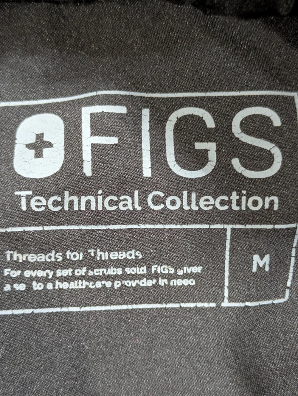 Figs Black Cairo Cargo Zip Up Drawstring Scrub Pant M